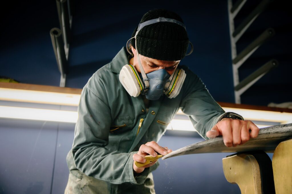 Board being repaired at The Wave